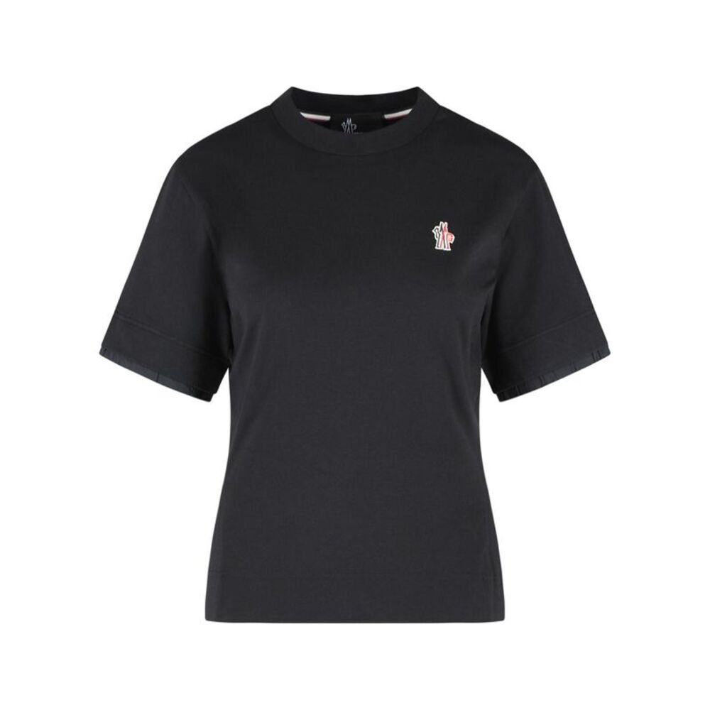 Moncler Grenoble Black Cotton T-Shirt Women